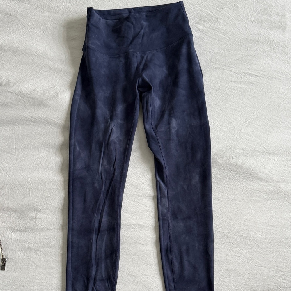 Lululemon Wunder Under Navy High-Waisted Leggings